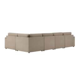 DUSK Miami Left Hand Large L-Shape Sofa - Chenille Oatmeal - thumbnail 6