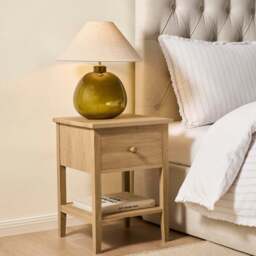 DUSK Nell 1 Drawer Nightstand - Light Wood