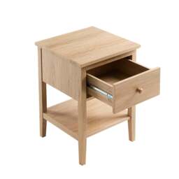 DUSK Nell 1 Drawer Nightstand - Light Wood - thumbnail 4