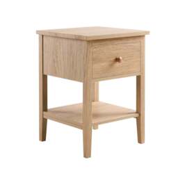 DUSK Nell 1 Drawer Nightstand - Light Wood - thumbnail 3