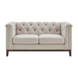 DUSK Chesterfield 2 Seater Sofa - Stone - thumbnail 2