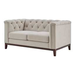 DUSK Chesterfield 2 Seater Sofa - Stone - thumbnail 4
