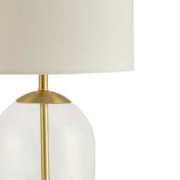 DUSK Nova Clear Glass Table Lamp - Gold - thumbnail 5