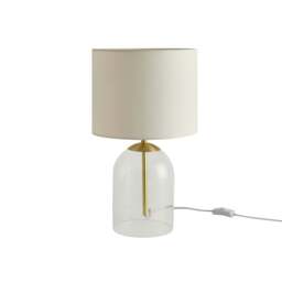DUSK Nova Clear Glass Table Lamp - Gold - thumbnail 4