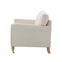 DUSK Sicily Armchair - Cream Linen - thumbnail 5