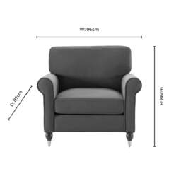 DUSK Sicily Armchair - Cream Linen - thumbnail 8