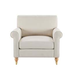 DUSK Sicily Armchair - Cream Linen - thumbnail 4