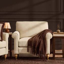 DUSK Sicily Armchair - Cream Linen - thumbnail 2