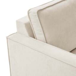 DUSK Brooklyn Slim Arm Right Hand Large L-Shape - Chenille Ivory - thumbnail 5