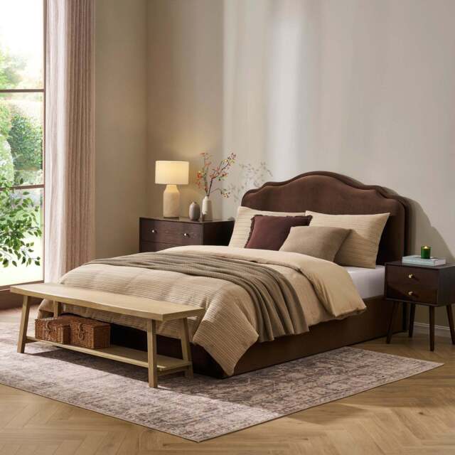 DUSK Wiltshire Ottoman Storage Bed - Cappuccino - Super King - image 1