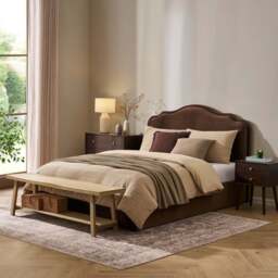 DUSK Wiltshire Ottoman Storage Bed - Cappuccino - Super King