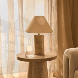 DUSK Talia Side Table - Stone Marble Effect - thumbnail 4