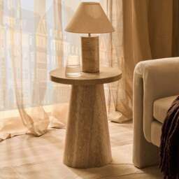 DUSK Talia Side Table - Stone Marble Effect - thumbnail 6