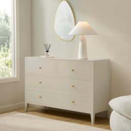 DUSK Poppy 4 Drawer Chest - Cream - thumbnail 1