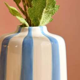 DUSK Meya Stripe Vase  - Blue - thumbnail 3
