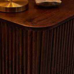 DUSK Finley Mango Wood 6 Drawer Chest - Walnut - thumbnail 3