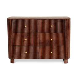DUSK Finley Mango Wood 6 Drawer Chest - Walnut - thumbnail 6