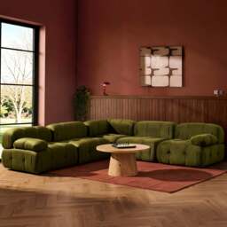 DUSK Bondi Large Right Hand Corner Sofa - Rich Green - thumbnail 1