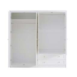 DUSK Ruby 4 Door Wardrobe  - White - thumbnail 5