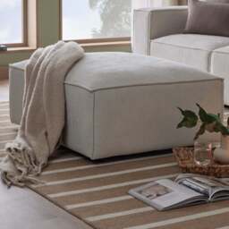 DUSK Brooklyn Pouffe - Ivory - thumbnail 3
