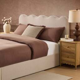 DUSK Wavy Ottoman Storage Bed - Chocolate Stripe - King Size - thumbnail 7