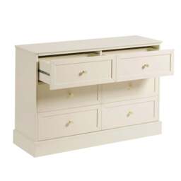 DUSK Ruby 6 Drawer Chest - Cream - thumbnail 5