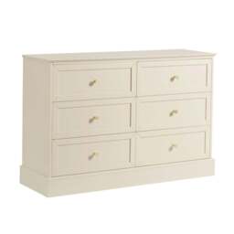 DUSK Ruby 6 Drawer Chest - Cream - thumbnail 4