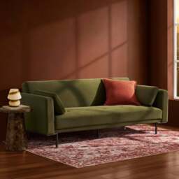 DUSK Hudson Click Clack Sofa Bed - Muted Moss - thumbnail 1