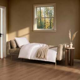 DUSK Hudson Click Clack Sofa Bed - Textured Mushroom - thumbnail 3
