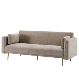 DUSK Hudson Click Clack Sofa Bed - Textured Mushroom - thumbnail 4