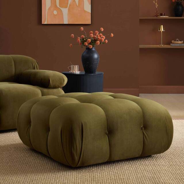 DUSK Bondi Pouffe - Rich Green - image 1