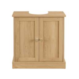 DUSK Ruby Under Sink Bathroom Cabinet - Light Wood - thumbnail 3