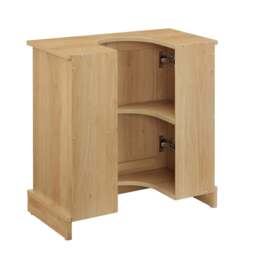 DUSK Ruby Under Sink Bathroom Cabinet - Light Wood - thumbnail 8