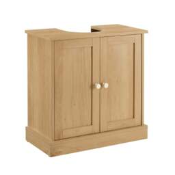 DUSK Ruby Under Sink Bathroom Cabinet - Light Wood - thumbnail 5