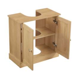 DUSK Ruby Under Sink Bathroom Cabinet - Light Wood - thumbnail 6