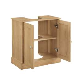 DUSK Ruby Under Sink Bathroom Cabinet - Light Wood - thumbnail 7