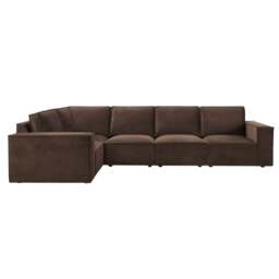 DUSK Brooklyn Large Left Hand L-Shape Sofa - Cappuccino - thumbnail 2