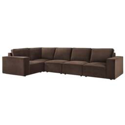 DUSK Brooklyn Large Left Hand L-Shape Sofa - Cappuccino - thumbnail 3