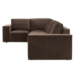 DUSK Brooklyn Large Left Hand L-Shape Sofa - Cappuccino - thumbnail 5