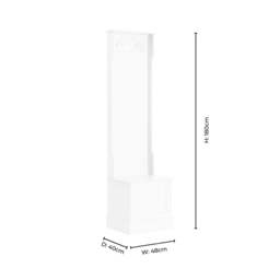 DUSK Ruby Space Saving Entry Way Cabinet - Light Wood - thumbnail 9