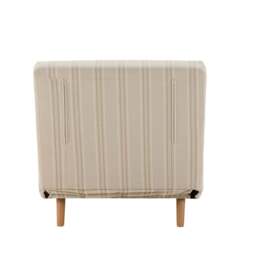 DUSK Seattle Single Click Clack Sofa Bed - Natural Stitched Stripe - thumbnail 6