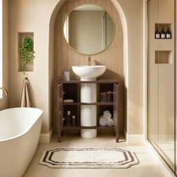 DUSK Posy Under Sink Bathroom Cabinet - Mocha - thumbnail 2