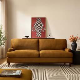 DUSK Hampshire 3 Seater Sofa - Muted Gold