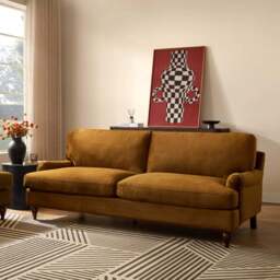 DUSK Hampshire 3 Seater Sofa - Muted Gold - thumbnail 2