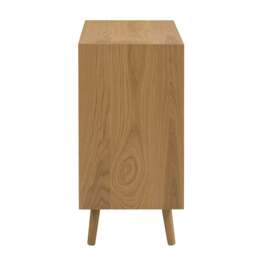 DUSK Heidi Oak 2 Door Storage Unit - Light Wood - thumbnail 7