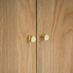 DUSK Heidi Oak 2 Door Storage Unit - Light Wood - thumbnail 8