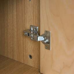 DUSK Heidi Oak 2 Door Storage Unit - Light Wood - thumbnail 9