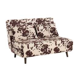 DUSK Seattle Double Click Clack Sofa Bed - Brown Cow Print - thumbnail 3