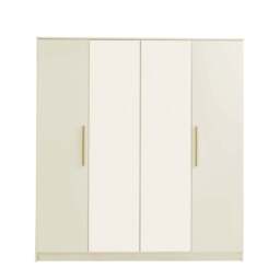 DUSK Darcey 4 Door Wardrobe - Cream - thumbnail 5