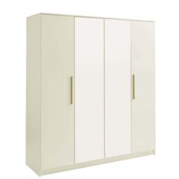 DUSK Darcey 4 Door Wardrobe - Cream - thumbnail 4